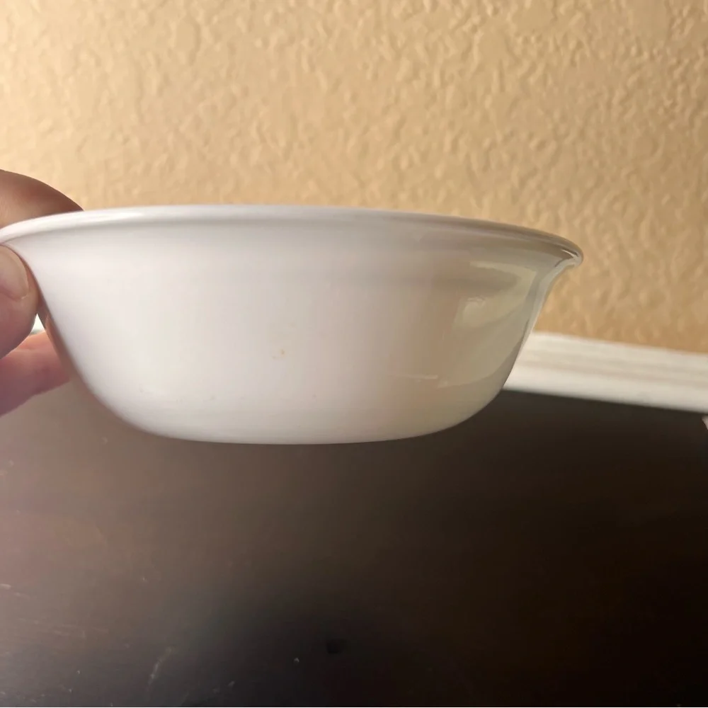 Vintage Corningware Corelle Casa Flora Soup Cereal Bowl, Yellow dark Blue Three